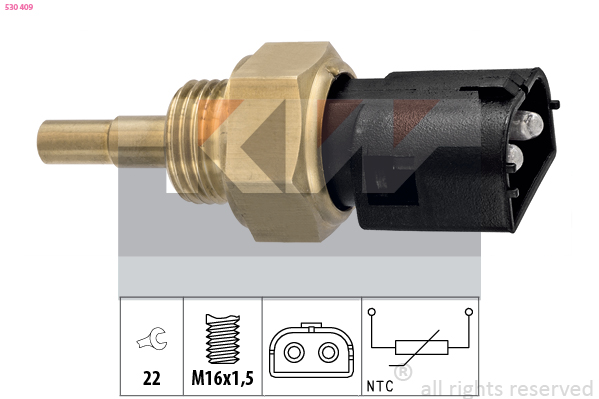 Senzor,temperatura lichid de racire 530 409 KW
